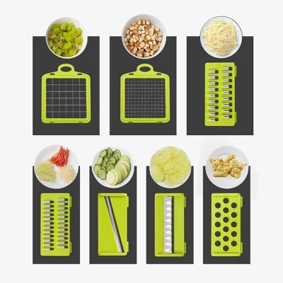 Vegetable Chopper Multifunctional 8 Blades Grater Slicer 3 Vegetable Chopper Multifunctional 8 Blades Grater Slicer