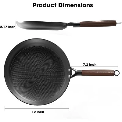 Nonstick Frying Pan, 12 Inch Cast Iron Skillet With Removable Handle, Honeycomb Cooking Surface Cast Iron Pan Dishwasher Safe 3 Nonstick Frying Pan, 12 Inch Cast Iron Skillet With Removable Handle, Honeycomb Cooking Surface Cast Iron Pan Dishwasher Safe