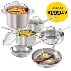 Guy Fieri's Flavortown 10-Piece Stainless Steel Cookware Set - Includes Frying Pans, Saucepans, Saute Pan And Stock Pot 15 Guy Fieri's Flavortown 10-Piece Stainless Steel Cookware Set - Includes Frying Pans, Saucepans, Saute Pan And Stock Pot -Target KitchenAid GUEST a2757270 1c84 43d3 94c1 66e5a7fa7602