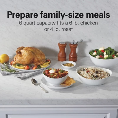 Hamilton Beach 6qt Pressure Cooker With Probe 34506: Metal, 1000W, Bakes & Roasts, Over-Pressure Plug, Silver 8 Hamilton Beach 6qt Pressure Cooker With Probe 34506: Metal, 1000W, Bakes & Roasts, Over-Pressure Plug, Silver - Image 6