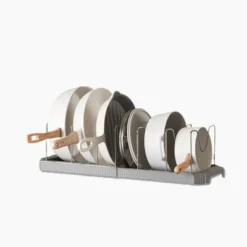 Fortune Candy Retractable Cabinet Organizer Rack, Pot Lid Holder With 6 Adjustable Dividers For Cutting Boards, Pans, And Kitchen Storage -Target KitchenAid GUEST a2c0ce43 439e 49b4 a3ae 69782cf083d8