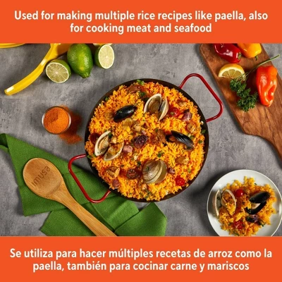 IMUSA 11" Round Carbon Steel Nonstick Comal - Black: Tortilla Griddle, Gas & Electric Compatible, Hand Wash 4 IMUSA 11" Round Carbon Steel Nonstick Comal - Black: Tortilla Griddle, Gas & Electric Compatible, Hand Wash - Image 2