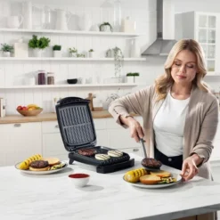 Gourmia 4-Serving Multi-Use Contact Grill & Panini - Black -Target KitchenAid GUEST a2d9a335 3e51 47b6 a6a3 3decb095e333