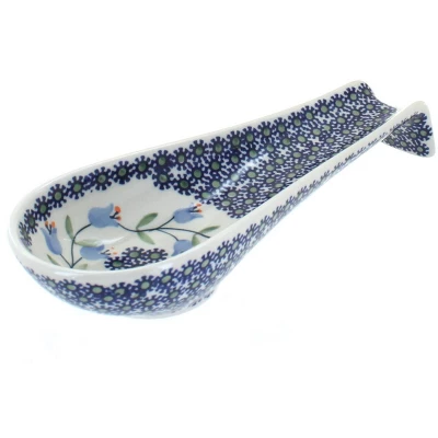 Blue Rose Polish Pottery P007 Manufaktura Large Spoon Rest 14 Blue Rose Polish Pottery P007 Manufaktura Large Spoon Rest - Image 12
