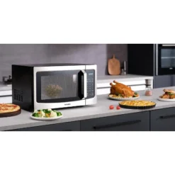 Toshiba 1.3 Cu. Ft. 1100-Watt Smart Countertop Microwave Oven With Humidity Sensor (Stainless Steel) -Target KitchenAid GUEST a31cee32 7cf0 44e2 9528 40eda2b45408