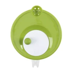 GoodCook Ready 6qt Salad Spinner: Dishwasher-Safe, Plastic, 3-Piece, Green, 10"x10"x7"