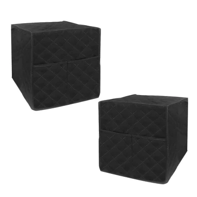 Unique Bargains Dustproof Coffee Maker Dust Cover 13.39"x12.99"x14.17" Black 1 Pc 6 Unique Bargains Dustproof Coffee Maker Dust Cover 13.39"x12.99"x14.17" Black 1 Pc - Image 4