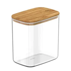 OU Airtight Food Storage Container 6.3cup, Clear Plastic Food Storage Container With Leak Proof Bamboo Lid, Stackable Kitchen Pantry Organizer -Target KitchenAid GUEST a39fe92b d345 4a8e 826c 835d1987055e