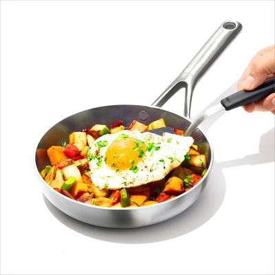 OXO 10pc Mira Tri-Ply Stainless Steel Cookware Set Silver: Dishwasher-Safe, Gas & Induction Compatible, UPC 885837031089 8 OXO 10pc Mira Tri-Ply Stainless Steel Cookware Set Silver: Dishwasher-Safe, Gas & Induction Compatible, UPC 885837031089 - Image 6