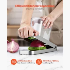 VEVOR Vegetable Chopper, Food Veggie Cutter With 3 Stainless Steel Blades, Onion Slicer With Container, Silver 11 VEVOR Vegetable Chopper, Food Veggie Cutter With 3 Stainless Steel Blades, Onion Slicer With Container, Silver -Target KitchenAid GUEST a3d16859 83be 49af aaf0 bb6c185f5a6b