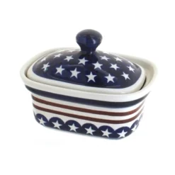 Blue Rose Polish Pottery 1188 Zaklady Butter Tub -Target KitchenAid GUEST a3e05b59 84ed 4214 bafb 8ffe45ada335