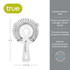 True Hawthorne Strainer, Stainless Steel Strainer, Cocktail Strainer For Drinks, Martini Strainer, Strainer For Bartending, Bar Accessories, Bar Tools -Target KitchenAid GUEST a42f1294 88ce 4325 aa5d e1c1cc58956c
