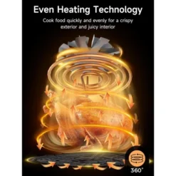 Kitchen Elite Digital Air Fryer Oven, Compact Cooker With Window, 7 Presets, Nonstick Basket For Fast Cooking, Easy Cleanup, 5.28 Quart, Black 11 Kitchen Elite Digital Air Fryer Oven, Compact Cooker With Window, 7 Presets, Nonstick Basket For Fast Cooking, Easy Cleanup, 5.28 Quart, Black -Target KitchenAid GUEST a4acd587 c323 4a11 b449 7abb1826cb5d