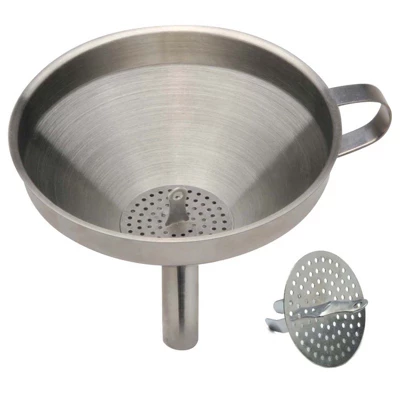 Norpro Heavy Duty Stainless Steel Funnel With Detatchable Strainer, 4.75-Inch 6 Norpro Heavy Duty Stainless Steel Funnel With Detatchable Strainer, 4.75-Inch - Image 4