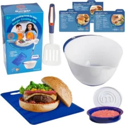 MasterChef Junior Burger Set - 9 Piece Kit Includes Real Cookware For Kids Recipes And Burger Press 11 MasterChef Junior Burger Set - 9 Piece Kit Includes Real Cookware For Kids Recipes And Burger Press -Target KitchenAid GUEST a507f132 bfa0 4710 96ab 92121533e9a7