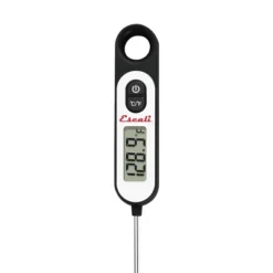 Escali Digital Long Stem Thermometer Black: Kitchen Thermometer With Digital & Backlit Display, Instant Read, -58 To 572°F