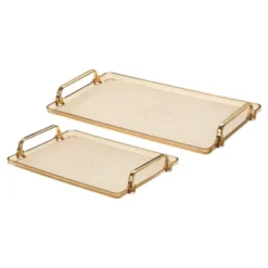 Unique Bargains Modern Rectangular Decorative Plastic Serving Tray 1 Set Of 2 Pcs -Target KitchenAid GUEST a57b430c 697a 4dd7 85d0 6ba081c4e817