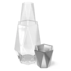Fifth Avenue Crystal Geometric Bedside Night Water Carafe And Tumbler Lid, 2-Piece -Target KitchenAid GUEST a633160c 8426 4272 a0d3 a715dabedfd5