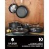 Babish 10 Piece Hard Anodized Titanium Forever Non Stick Technology Durable Pots And Pans Cookware Set - Black 2 Babish 10 Piece Hard Anodized Titanium Forever Non Stick Technology Durable Pots And Pans Cookware Set - Black -Target KitchenAid GUEST a64dd346 7650 4497 bfdf 682857e1cea7