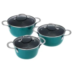 Curtis Stone 6-piece Dura-Pan+ Nesting Saucepan Set Refurbished -Target KitchenAid GUEST a6cbd092 b18f 4319 9d52 6f29d403aace