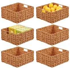 MDesign Woven Farmhouse Pantry Food Storage Bin Basket Box - 3 Pack - Gray Ombre -Target KitchenAid GUEST a6db21d7 c121 4c08 8d93 0cbf90f5ccfa