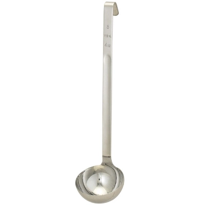 HIC 18/8 Stainless Steel Single-Piece Kitchen And Sauce Ladle, 4 Ounce 4 HIC 18/8 Stainless Steel Single-Piece Kitchen And Sauce Ladle, 4 Ounce - Image 2