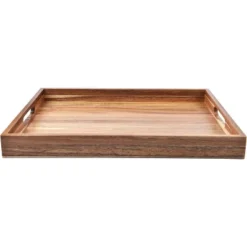 Attop Decorative Serving Trays Platter For Breakfast In Bed, Lunch, Dinner, Appetizers, Patio, Ottoman, Coffee Table, BBQ