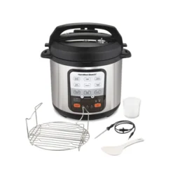 Hamilton Beach 6qt Pressure Cooker With Probe 34506: Metal, 1000W, Bakes & Roasts, Over-Pressure Plug, Silver 21 Hamilton Beach 6qt Pressure Cooker With Probe 34506: Metal, 1000W, Bakes & Roasts, Over-Pressure Plug, Silver -Target KitchenAid GUEST a73a28d0 1937 434d 92c1 f7f1fbb09cc8