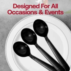 Smarty Had A Party Heavy Weight PP Black Soup Spoon - 2000 Pcs -Target KitchenAid GUEST a7516e9c 5578 4087 858b 139ed58d2af9