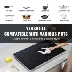 VEVOR Electric Cooktop, 36 Inch 5 Burners Built-in Electric Stove Top, 8600W Ceramic Top Radiant Cooktop With Glass Panel, Touch Control, Timer 13 VEVOR Electric Cooktop, 36 Inch 5 Burners Built-in Electric Stove Top, 8600W Ceramic Top Radiant Cooktop With Glass Panel, Touch Control, Timer -Target KitchenAid GUEST a7c1c12b 966e 4f0c bed2 3592a7f68f18