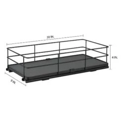 Organize It All 9"x19.7" Slide Out Shelf Organizer: Steel Kitchen Cabinet Storage, Black, 4.5" Height, 12.13 Lbs -Target KitchenAid GUEST a7f67254 65e3 4180 a5ba 42953fcaf36c