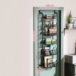 Over The Door Organizer, Pantry Organizer Rack, Metal Over Door Hanging Organizer With Adjustable Baskets For Home Kitchen 4/6 Layers Black -Target KitchenAid GUEST a81a248a 9bd7 40ad ba72 453b0b537074