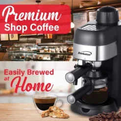 Brentwood GA-134BK 4-Cup Stainless Steel Espresso And Cappuccino Maker Machine In Black -Target KitchenAid GUEST a8226fff b995 4b17 ac71 d9f0dc81a293