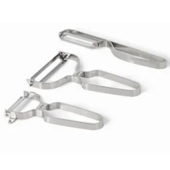 Oster® Oster Baldwyn 3 Piece Stainless Steel Lightweight Peeler Set In Silver