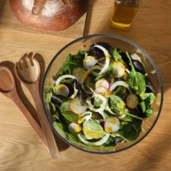 Gibson Elite Wildgreens Large Glass Salad Bowl Set With Acacia Serving Utensils -Target KitchenAid GUEST a8a89e44 acec 46aa 88b5 8e679d00fa59