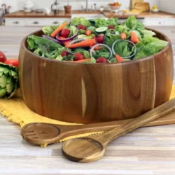 Gibson Elite 3 Piece Acacia Wood Salad Bowl And Spoon Set In Brown 16 Gibson Elite 3 Piece Acacia Wood Salad Bowl And Spoon Set In Brown -Target KitchenAid GUEST a961b4ff a4ab 4b04 8a67 15acc4339308