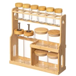 Basicwise 3-Tier Bamboo Rack With 6 Spice Shaker Bottles, 4 Airtight Jars & 2 Soy Sauce Or Oil Dispenser. Bottle Perfect For Kitchen & Pantry Storage 20 Basicwise 3-Tier Bamboo Rack With 6 Spice Shaker Bottles, 4 Airtight Jars & 2 Soy Sauce Or Oil Dispenser. Bottle Perfect For Kitchen & Pantry Storage -Target KitchenAid GUEST a961fe35 6b5e 4f42 a1fd 57df59827b6f