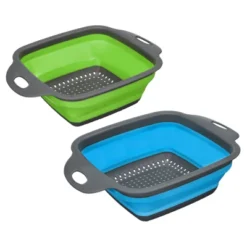 Unique Bargains Collapsible Colander Set Silicone Square Foldable Strainer Space Saving -Target KitchenAid GUEST a96dcab8 c822 4e36 899d da87fc4f047f