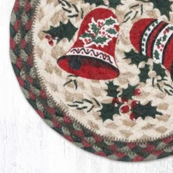 Earth Rugs Festive Bells Jute Trivet – 10" Round Braided Mat With Hand-Stenciled Design -Target KitchenAid GUEST a9d55c02 0e17 468a 90b5 25f3d8778e1e