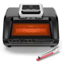 Electric Smokeless Indoor Grill & Air Fryer Combo, 7-in-1, Grill, Broil, Roast, Bake, Crisp, Dehydrate And More, With Non-Stick Plates Pot & Basket