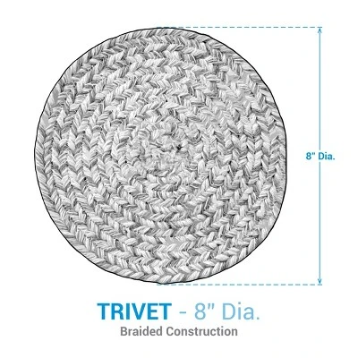 Park Designs Fall Leaves Printed Braided Trivet Set 8" 5 Park Designs Fall Leaves Printed Braided Trivet Set 8" - Image 3