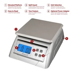 Escali Alimento Digital Scale: Stainless Steel Kitchen & Food Scale, Backlit Display, 13lb Capacity, Battery Included -Target KitchenAid GUEST aa69f22e 1288 4c0b 9860 000d77f9b5c7