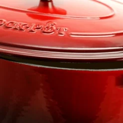 Crock-Pot Crock Pot Artisan 7 Quart Oval Enameled Cast Iron Dutch Oven In Scarlet Red -Target KitchenAid GUEST aad0bfdd b6cf 40cb a9b9 8231b1fb591a