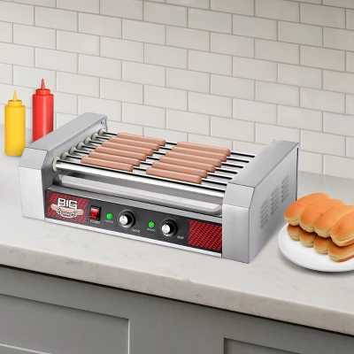 Great Northern Popcorn 7 Roller Hot Dog Machine Electric Countertop Cooker With Drip Tray & Dual Zones 3 Great Northern Popcorn 7 Roller Hot Dog Machine Electric Countertop Cooker With Drip Tray & Dual Zones