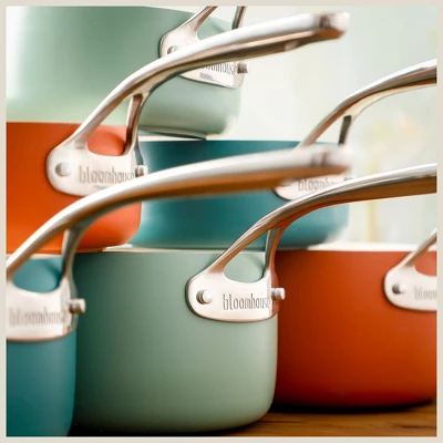 Bloomhouse 12 Piece Aluminum Enamel Cookware Set W/ Non-stick Non-toxic Ceramic Interior And Ceramic Steamer Insert 5 Bloomhouse 12 Piece Aluminum Enamel Cookware Set W/ Non-stick Non-toxic Ceramic Interior And Ceramic Steamer Insert - Image 3