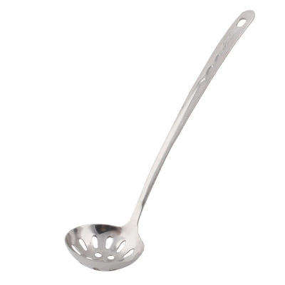 Unique Bargains Kitchenware Stainless Steel Strainer Perforated Ladle Spoon 2.4'' Dia 5 Unique Bargains Kitchenware Stainless Steel Strainer Perforated Ladle Spoon 2.4'' Dia - Image 3