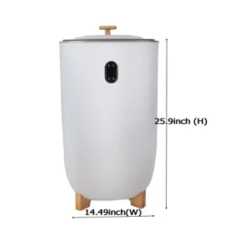 2-in-1 Portable Clothes Dryer & Heated Towel Warmer,Stainless Steel Interior,35L Capacity,Timer Function,Ideal Father's Day Gift