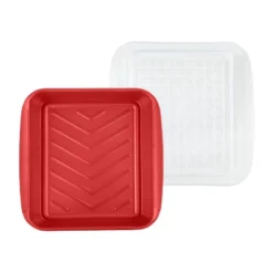 Tovolo 10" Marinade Tray With Lid: 3.5 Volume, Red Plastic, Dishwasher-Safe, Food Storage Container, 21.5" Width 11 Tovolo 10" Marinade Tray With Lid: 3.5 Volume, Red Plastic, Dishwasher-Safe, Food Storage Container, 21.5" Width -Target KitchenAid GUEST aba8cdff 99a1 4c75 9f0d 648bc367a998