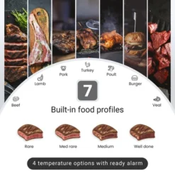 Tranqwil Meat Thermometer - Digital Waterproof With Backlight, Fast Calibration And Wireless Charging For Cooking, Kitchen And Grill -Target KitchenAid GUEST abcc883e f1c3 44fa 8209 81f07d3aec61