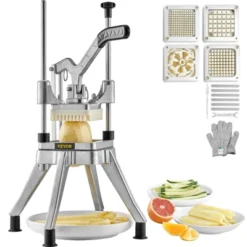 VEVOR Commercial Chopper With 4 Replacement Blades Commercial Vegetable Chopper Stainless Steel French Fry Cutter Potato Dicer & Slicer -Target KitchenAid GUEST abefee13 36de 4be9 adaf 61853eb4dff1